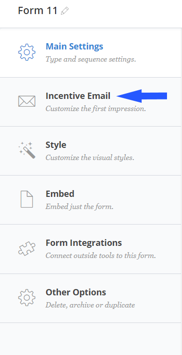 convertkit incentive email settings